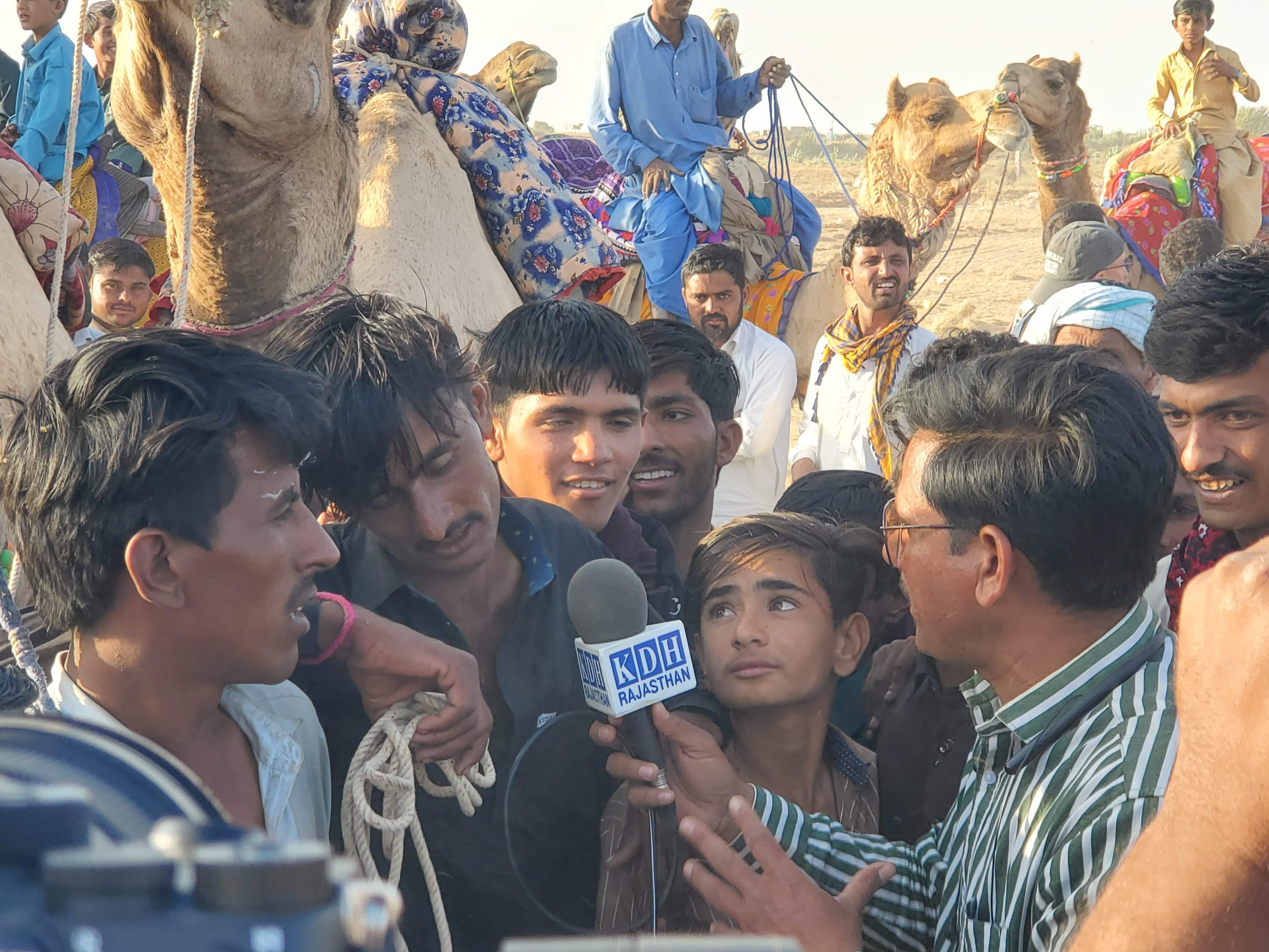 Winner of the camel race, Desert Festival in Rajasthan